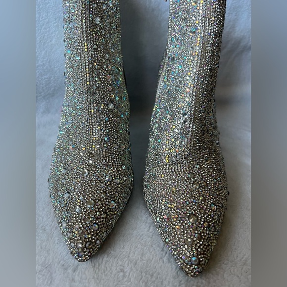 NWOT Betsey Johnson Rhinestone Cady Booties - 7.5 - Picture 12 of 14